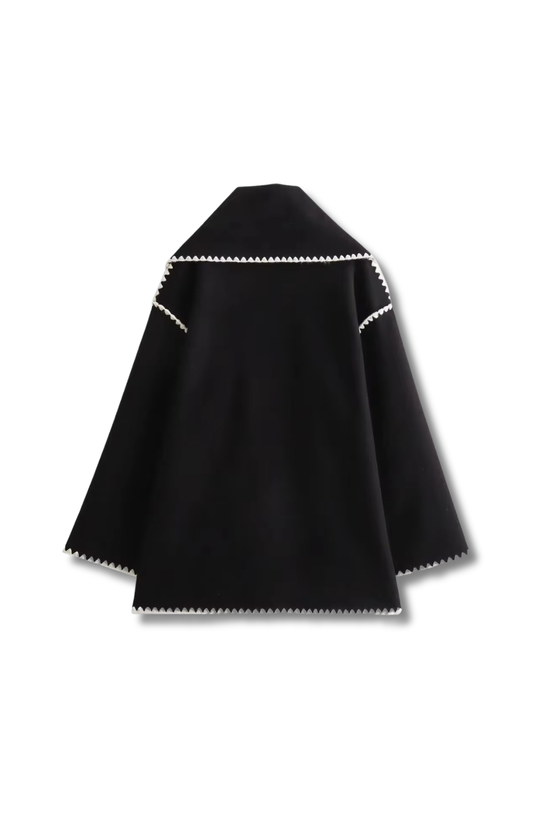 TOTEY - Contrast jacket with scarf
